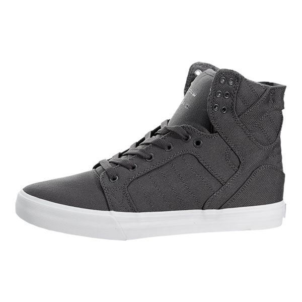 Supra Womens SkyTop High Top Shoes - Grey | Canada A7549-6X06